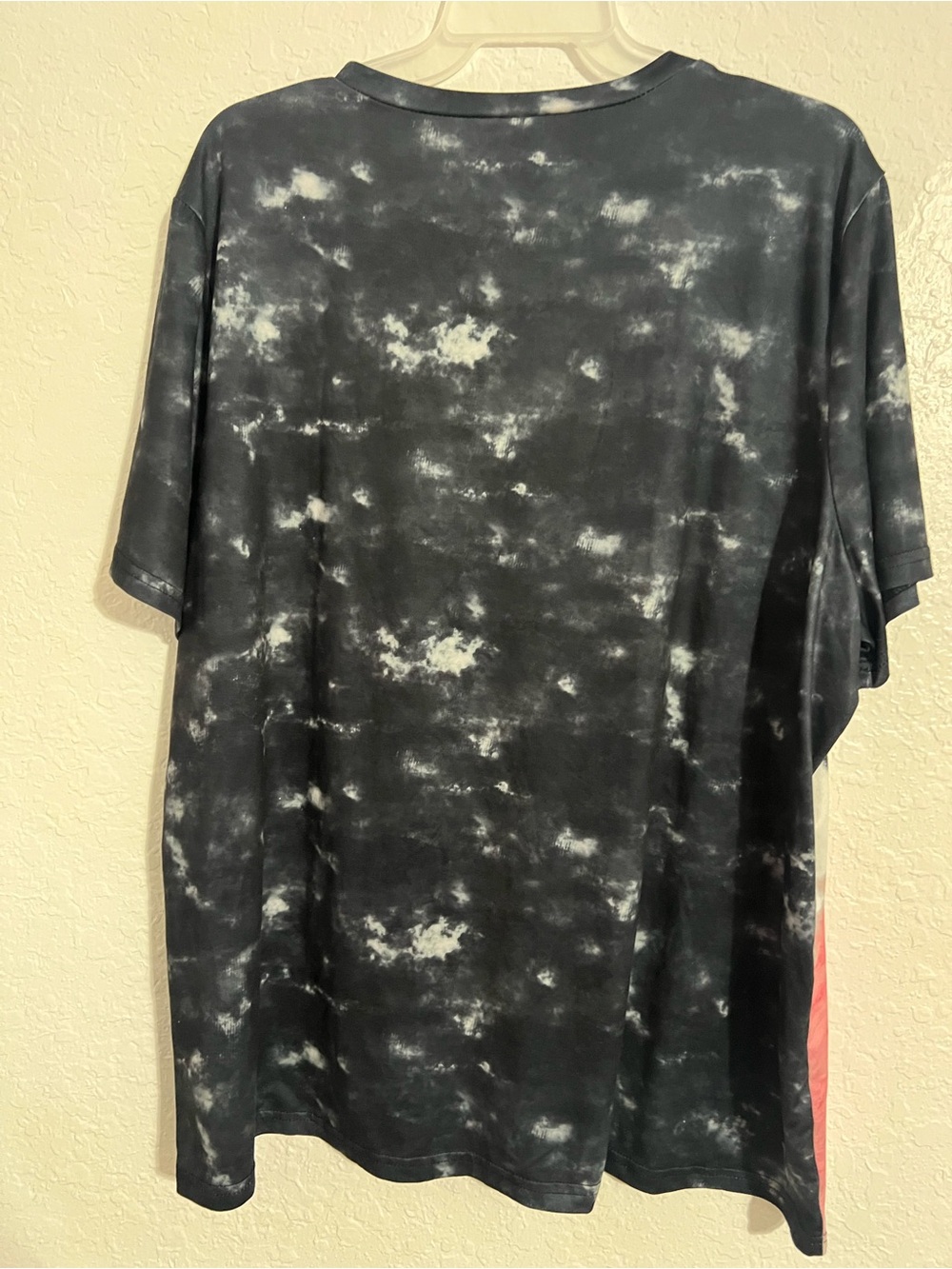 Women Black Tie Dye T-Shirt Size 3 XL Short Sleeve Crew Neck Polyester # 740 - Picture 4 of 5